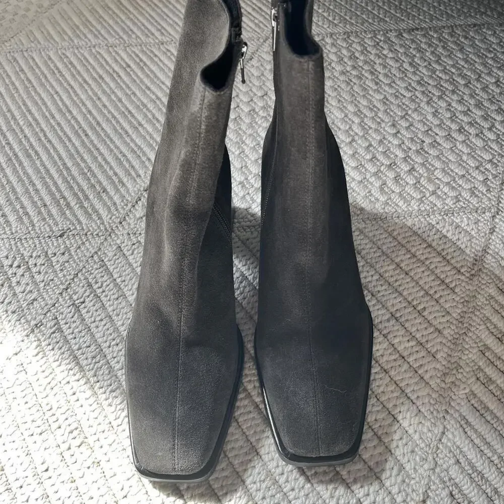Jeffrey Campbell Sherpal-2 Booties in Slate Suede